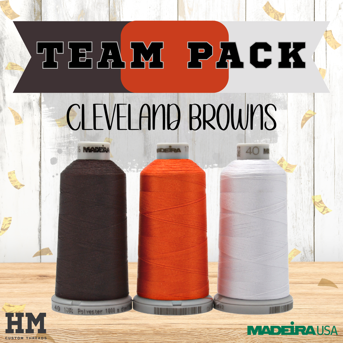 Cleveland Browns Madeira Thread Color Pack