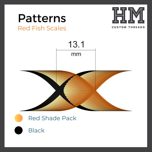 Red Fish Scales Step by Step
