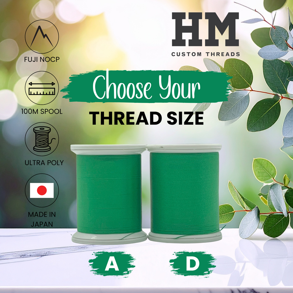 Fuji 003 Dark Green Ultra Poly NOCP Thread