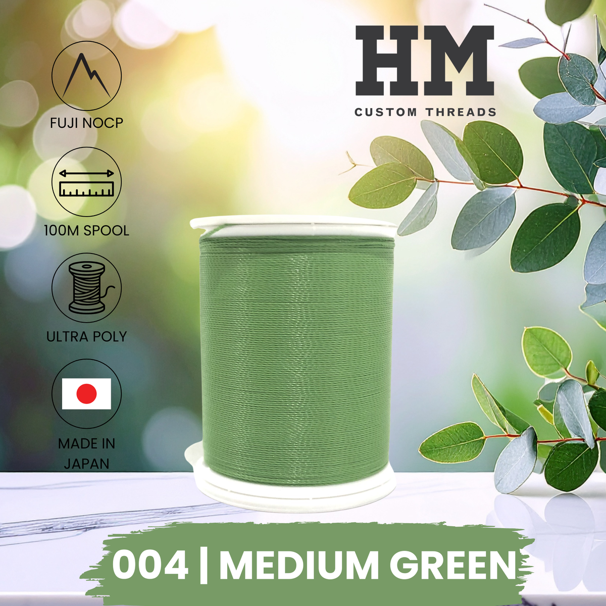 Fuji 004 Medium Green Ultra Poly NOCP Thread