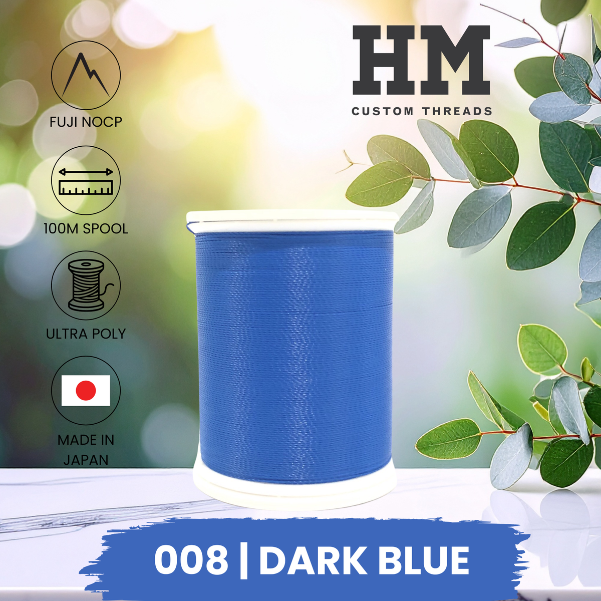 Fuji 008 Dark Blue Ultra Poly NOCP Thread