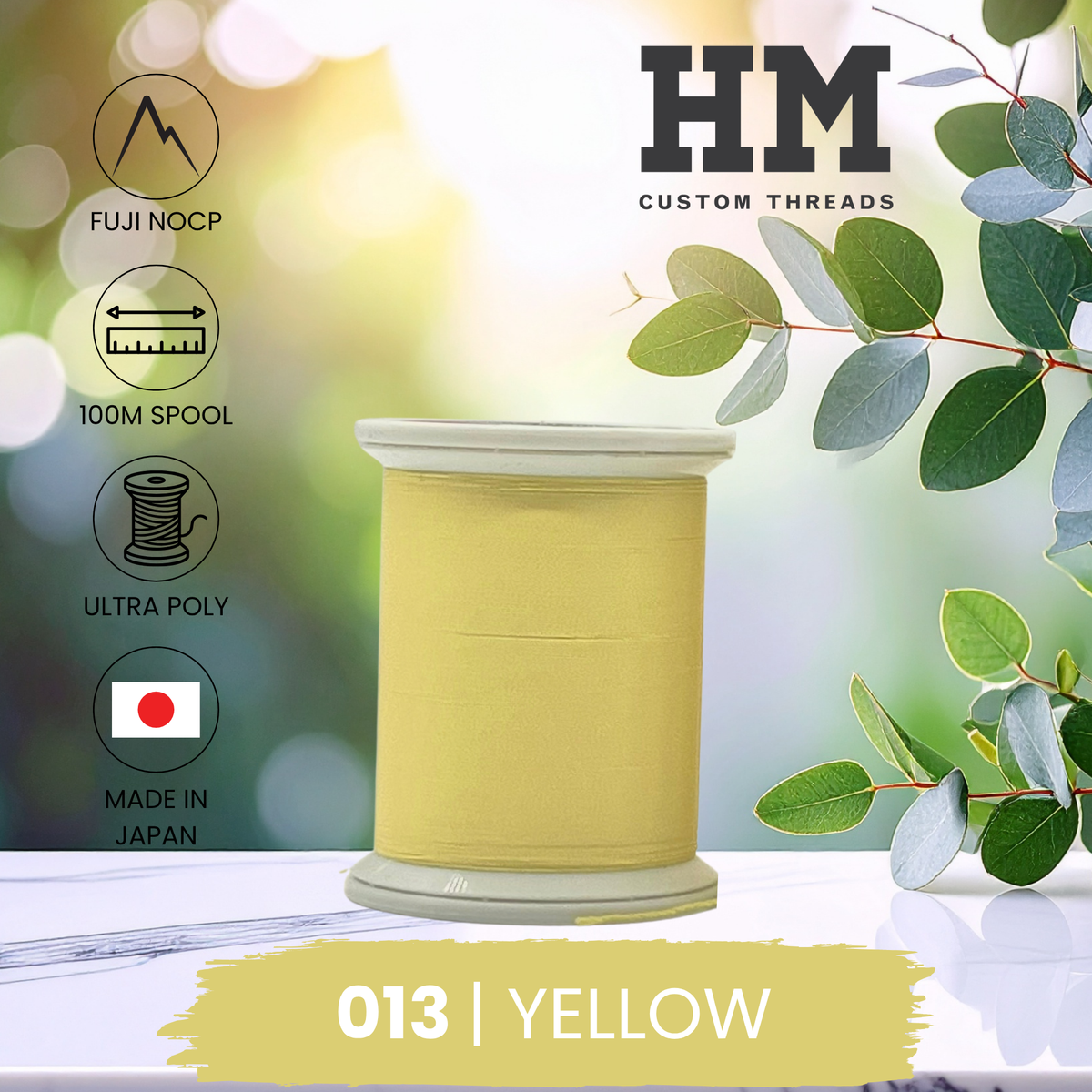 Fuji 013 Yellow Ultra Poly NOCP Thread