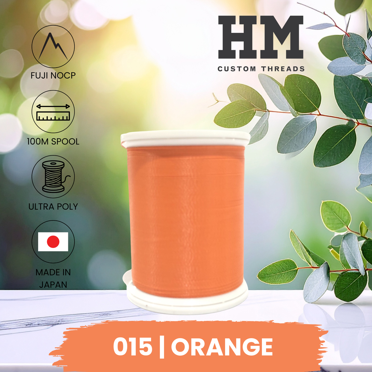 Fuji 015 Orange Ultra Poly NOCP Thread