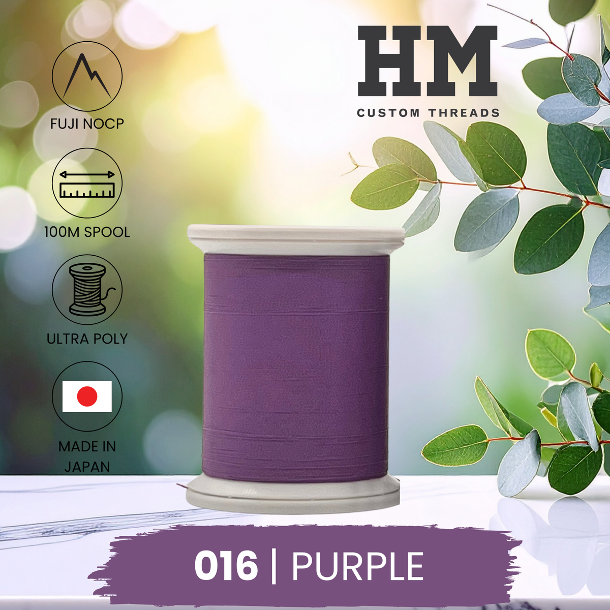 Fuji 016 Purple Ultra Poly NOCP Thread