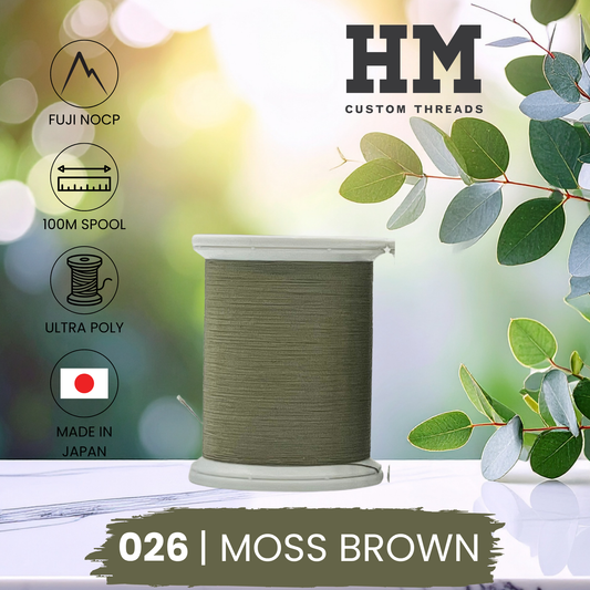 Fuji 026 Moss Brown Ultra Poly NOCP Thread