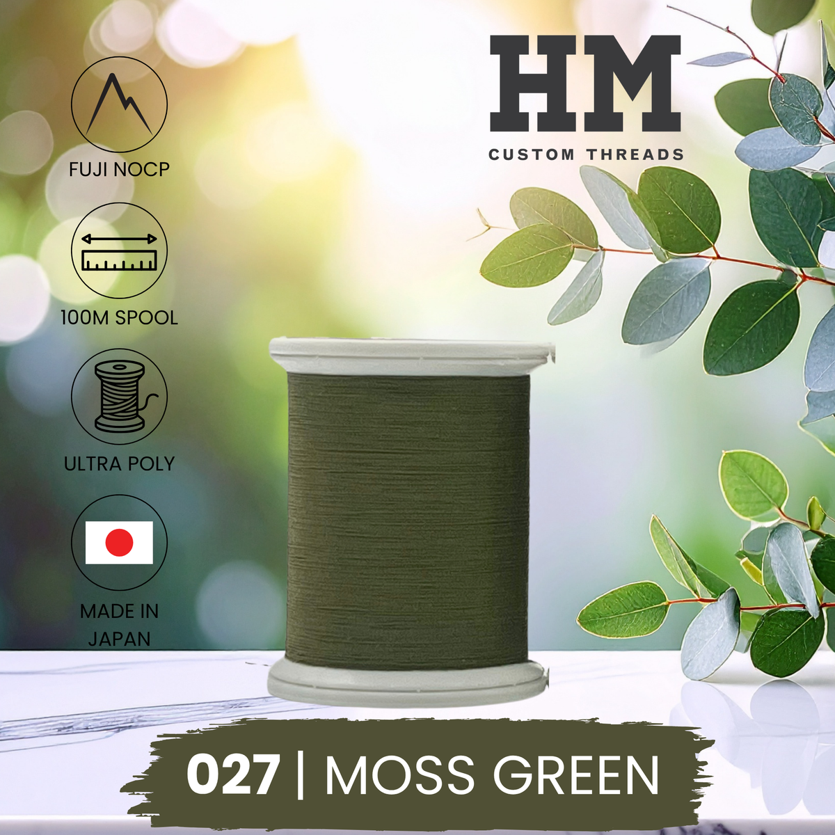 Fuji 027 Moss Green Ultra Poly NOCP Thread