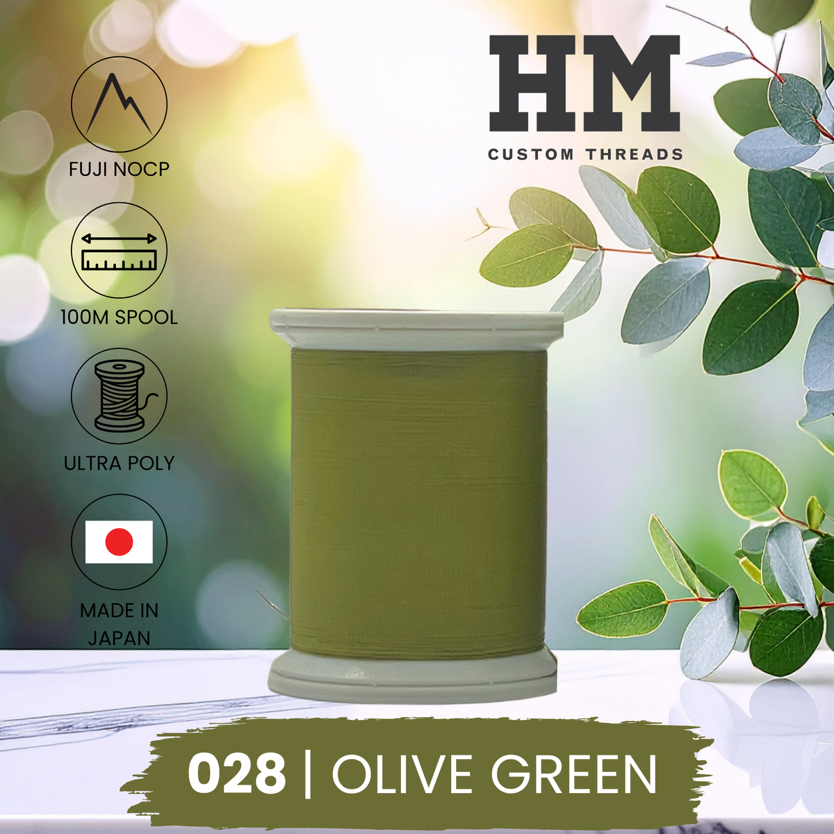 Fuji 028 Olive Green Ultra Poly NOCP Thread