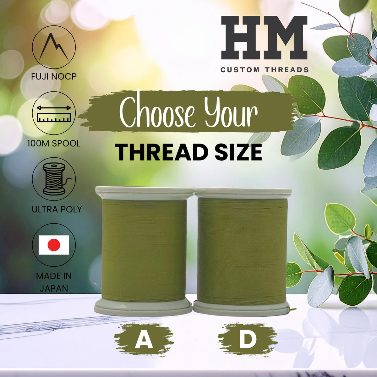 Fuji 028 Olive Green Ultra Poly NOCP Thread