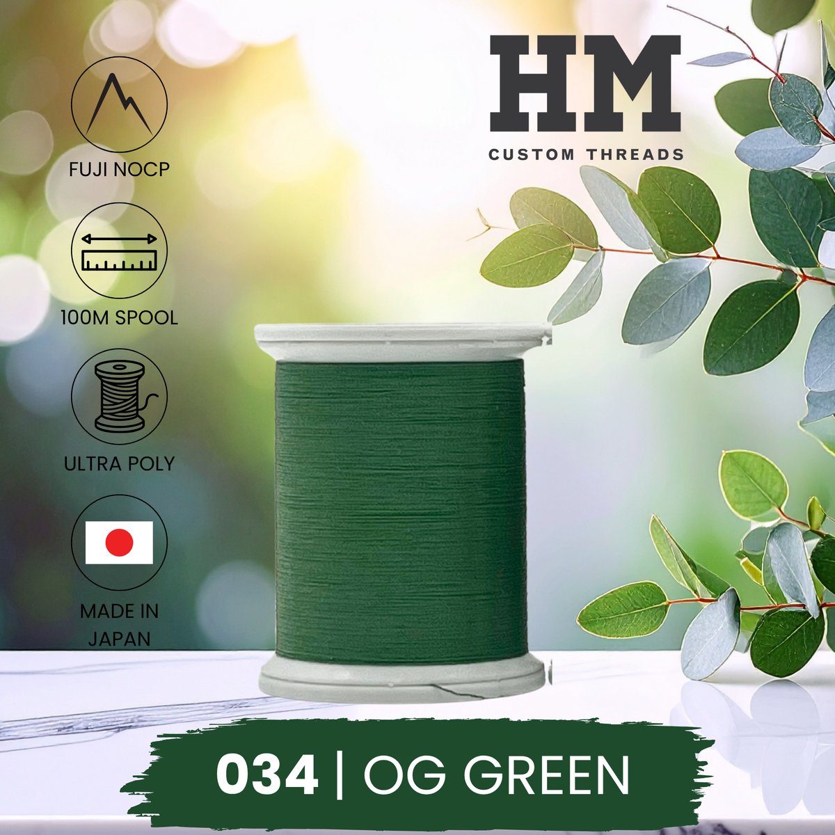 Fuji 034 OG Green Ultra Poly NOCP Thread