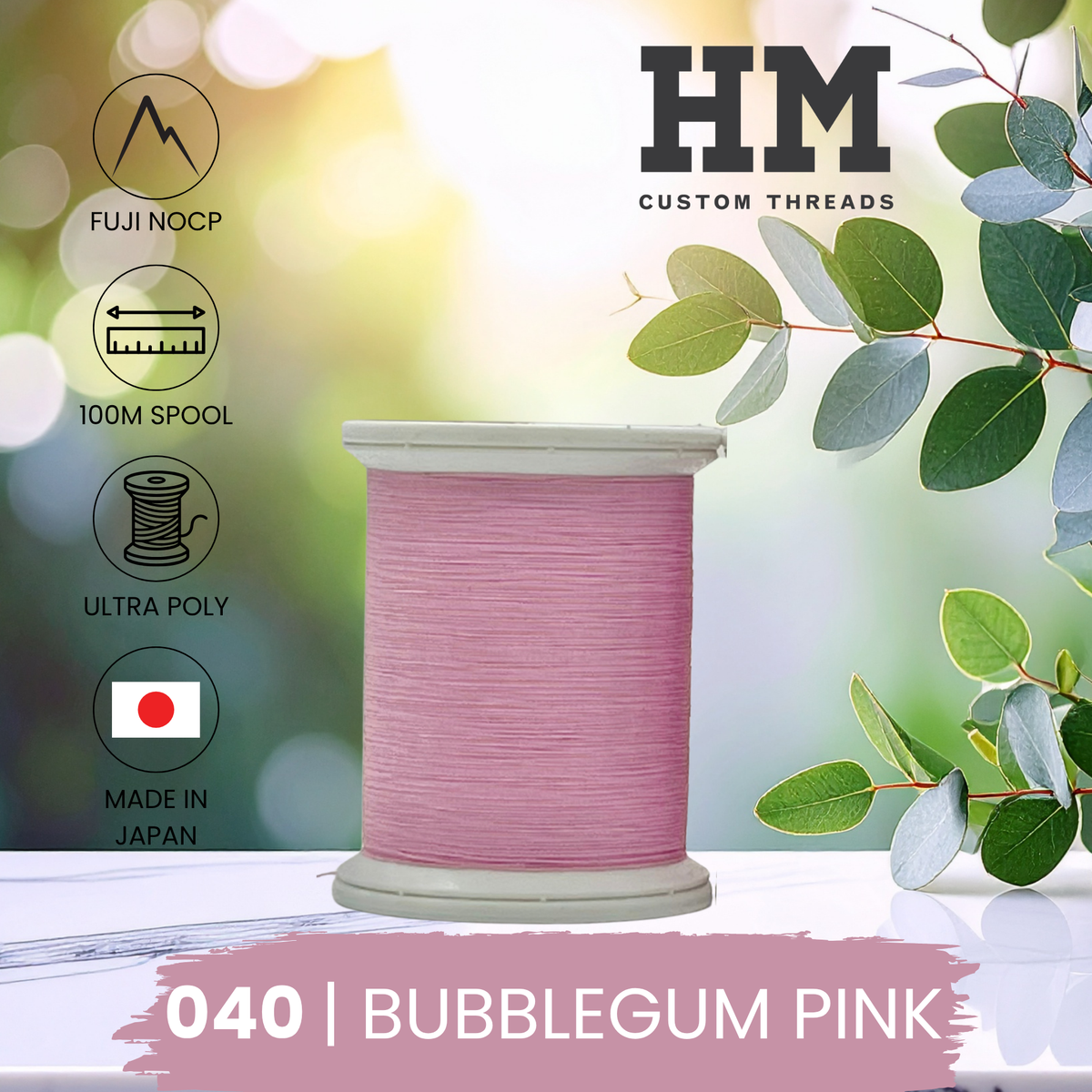 Fuji 040 Bubblegum Pink Ultra Poly NOCP Thread