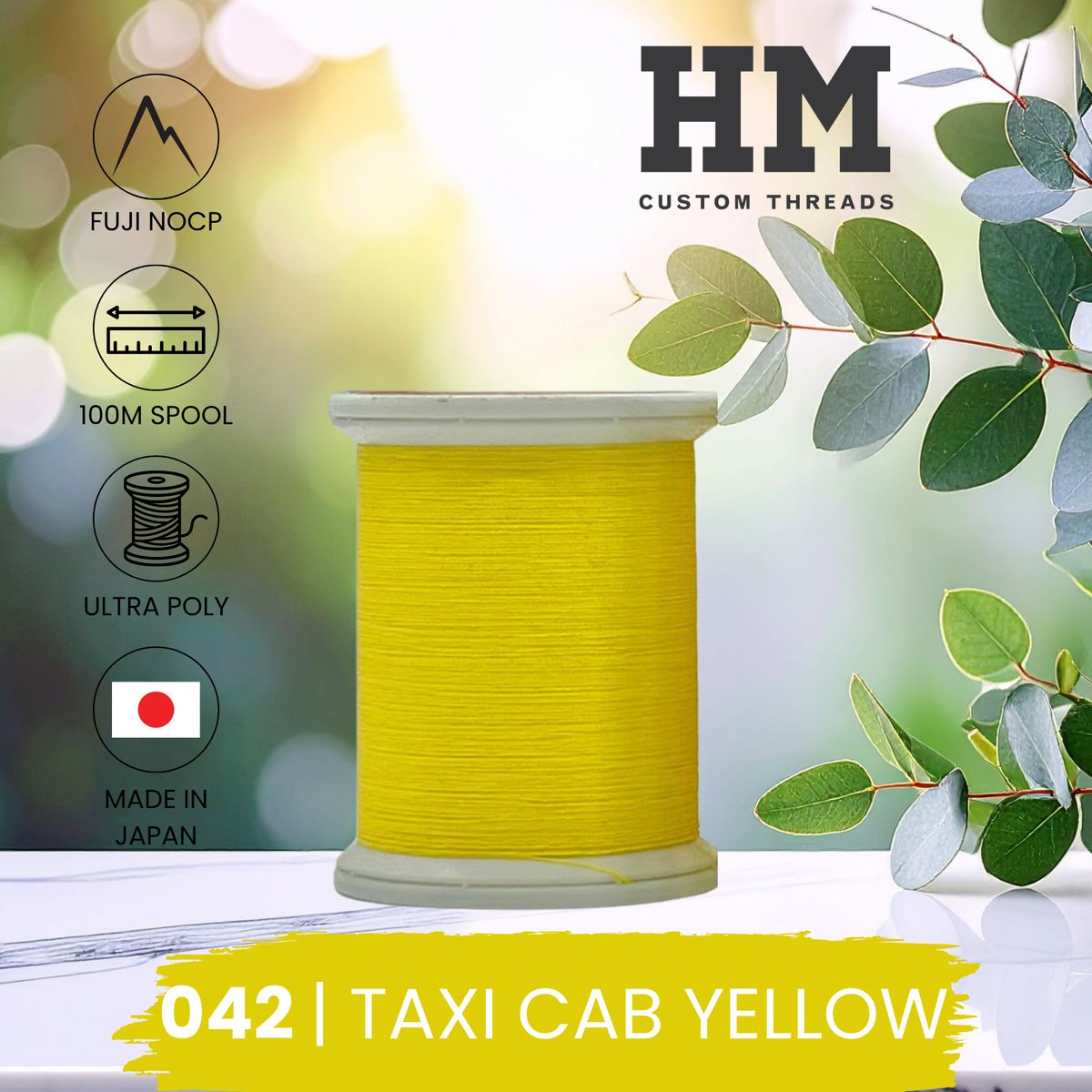 Fuji 042 Taxi Cab Yellow Ultra Poly NOCP Thread