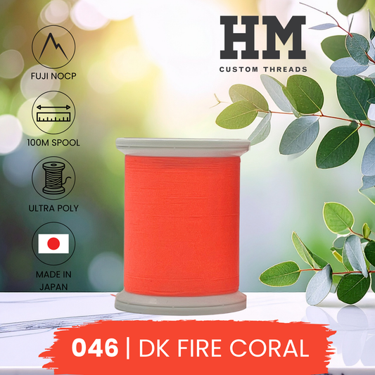 Fuji 046 DK Fire Coral Ultra Poly NOCP Thread
