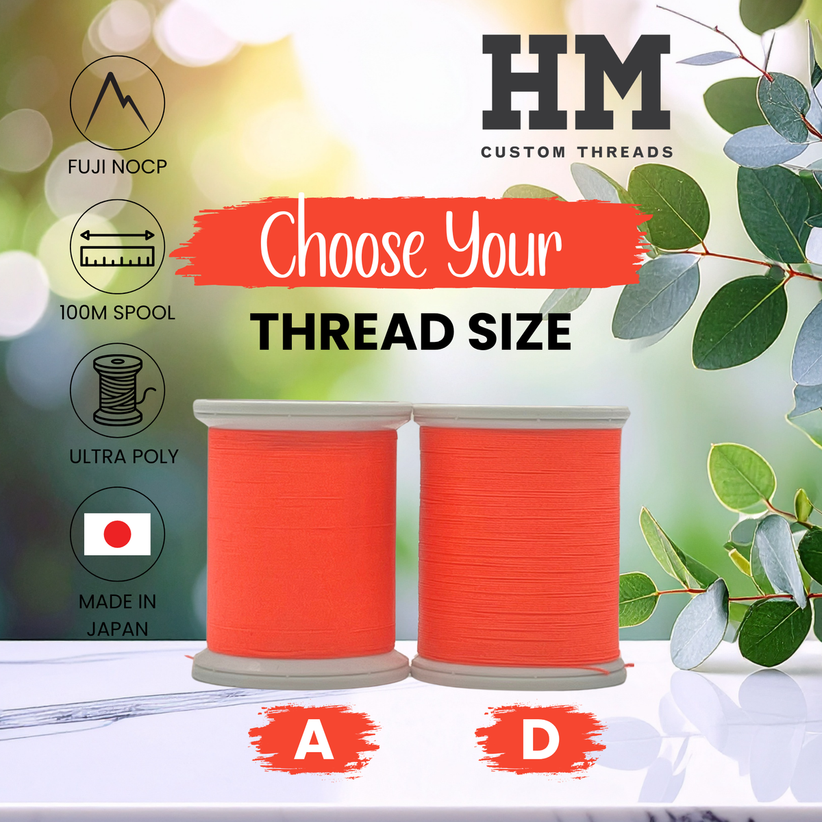 Fuji 046 DK Fire Coral Ultra Poly NOCP Thread