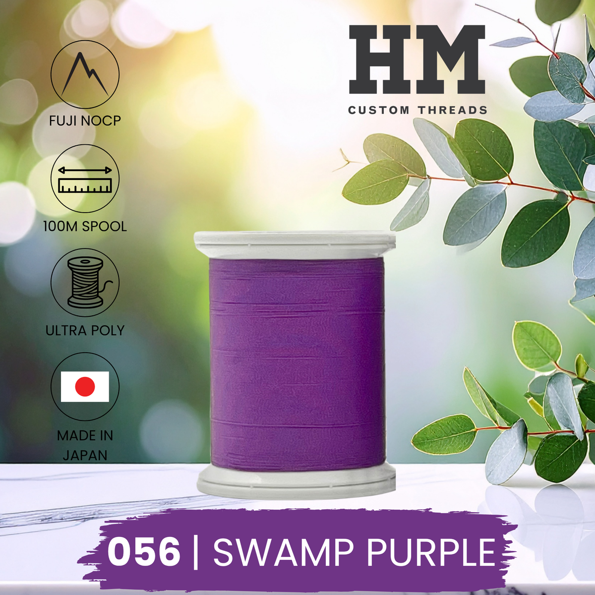 Fuji 056 Swamp Purple Ultra Poly NOCP Thread