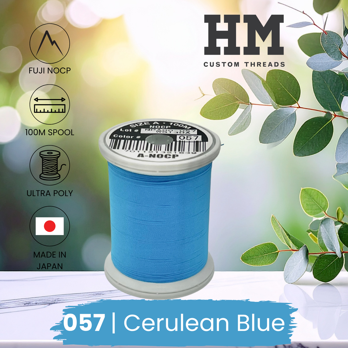 Fuji 057 Cerulean Blue Ultra Poly NOCP Thread
