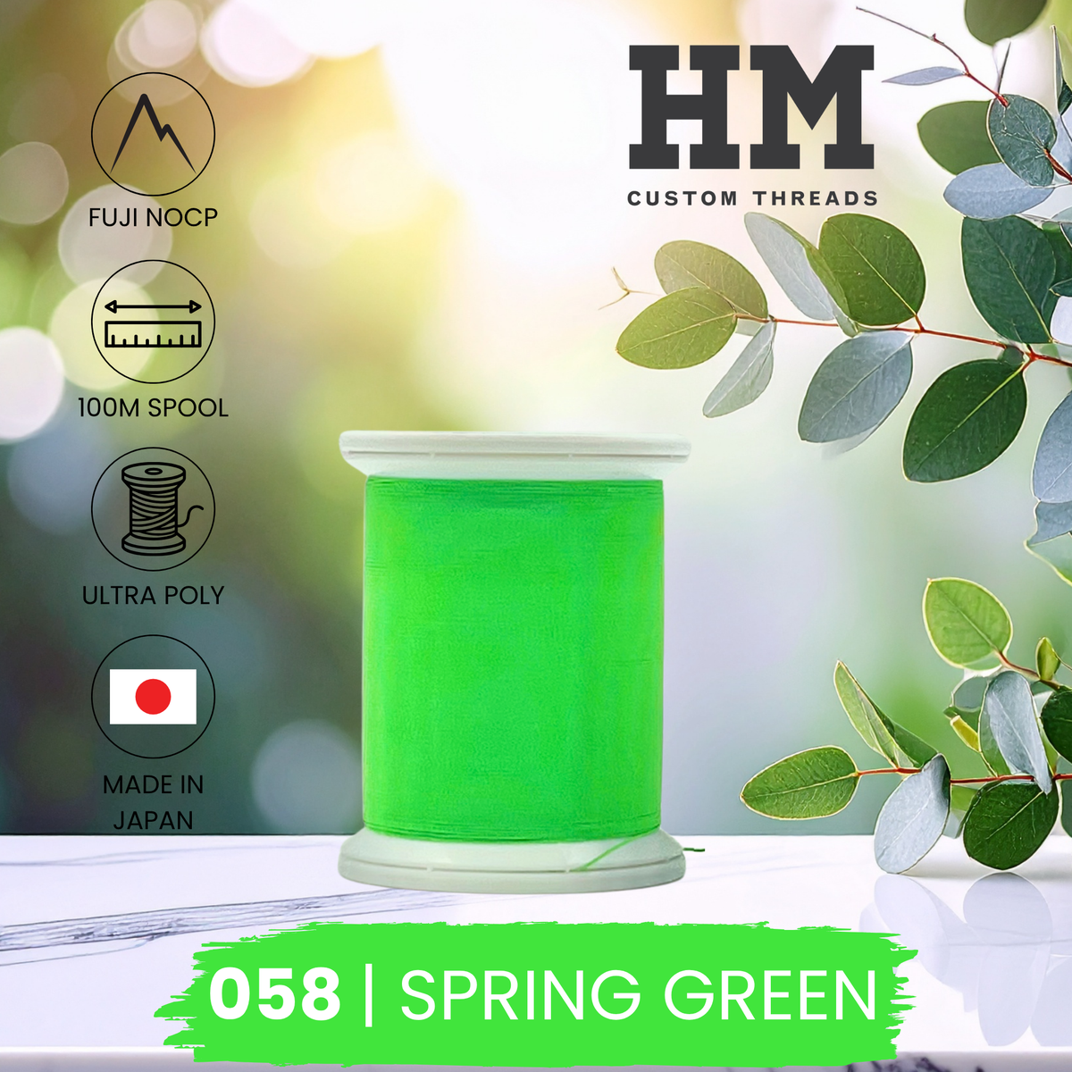 Fuji 058 Spring Green Ultra Poly NOCP Thread