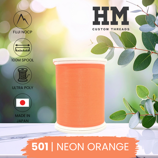 Fuji 501 Neon Orange Ultra Poly NOCP Thread