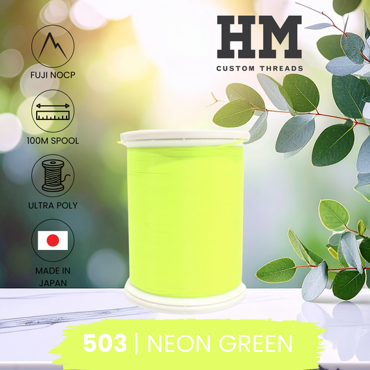 Fuji 503 Neon Green Ultra Poly NOCP Thread
