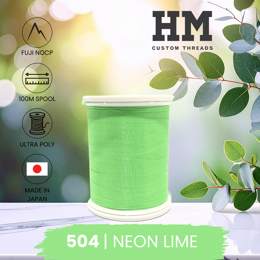 Fuji 504 Neon Lime Ultra Poly NOCP Thread