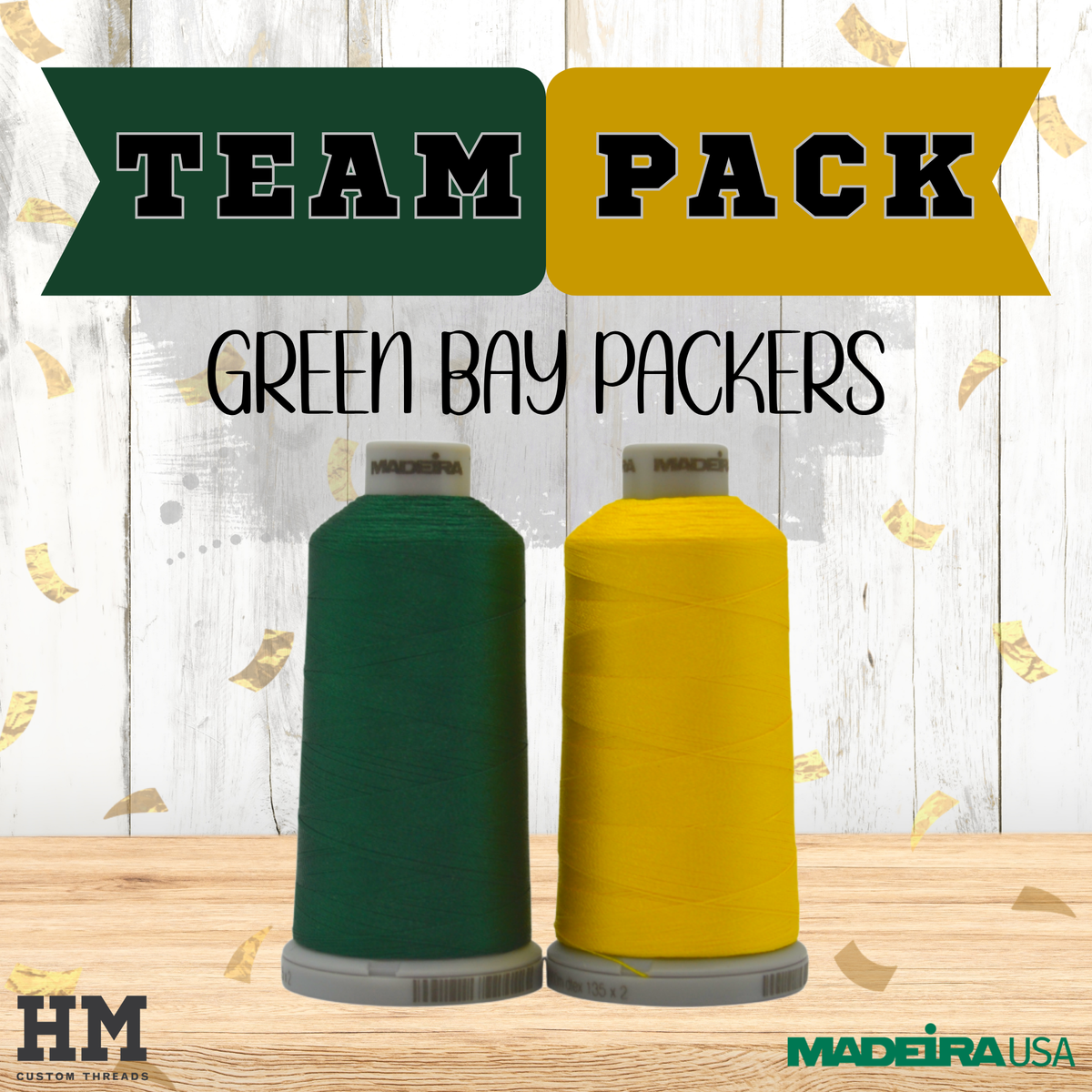 Green Bay Packers Madeira Thread Color Pack