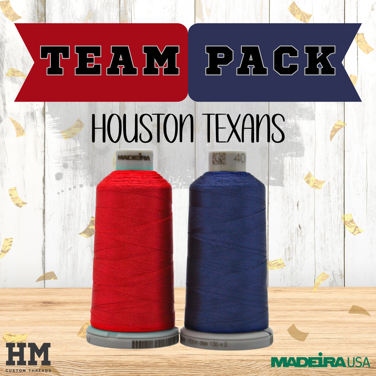 Houston Texans Madeira Thread Color Pack