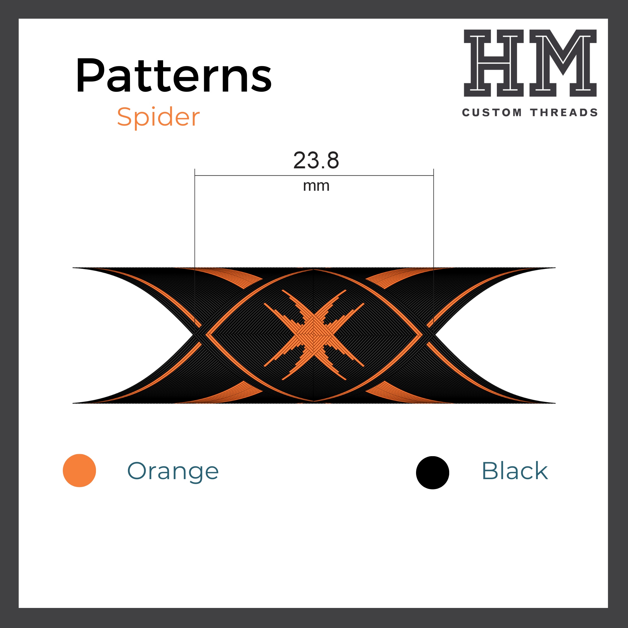 Spider Pattern Step by Step – HM Custom Threads