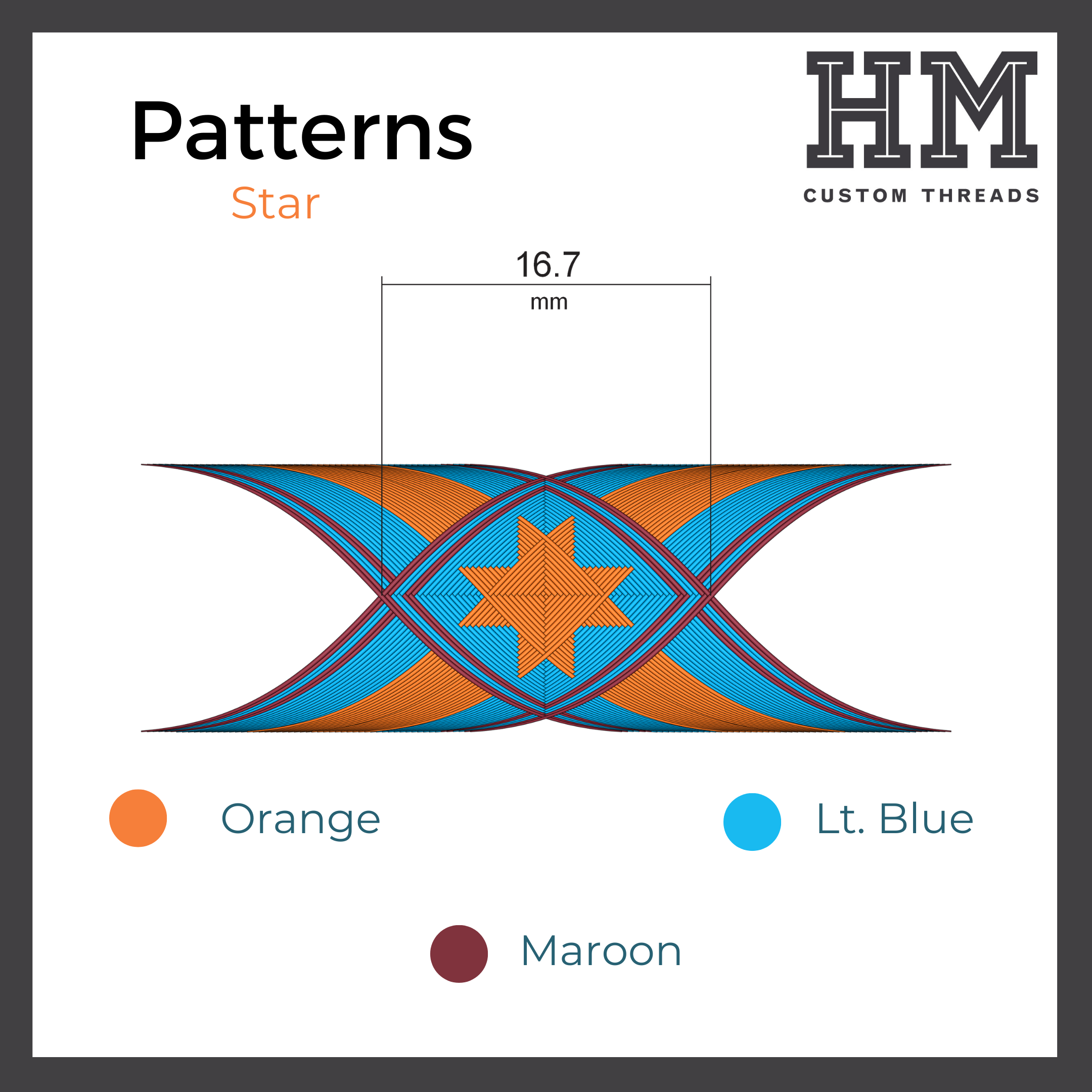 Star Pattern Step by Step – HM Custom Threads