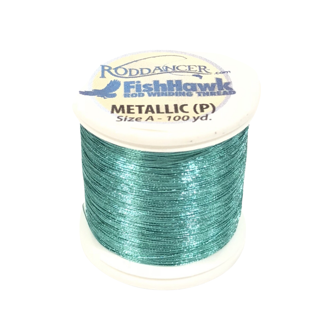 FishHawk Aqua or Teal Metallic Thread size D