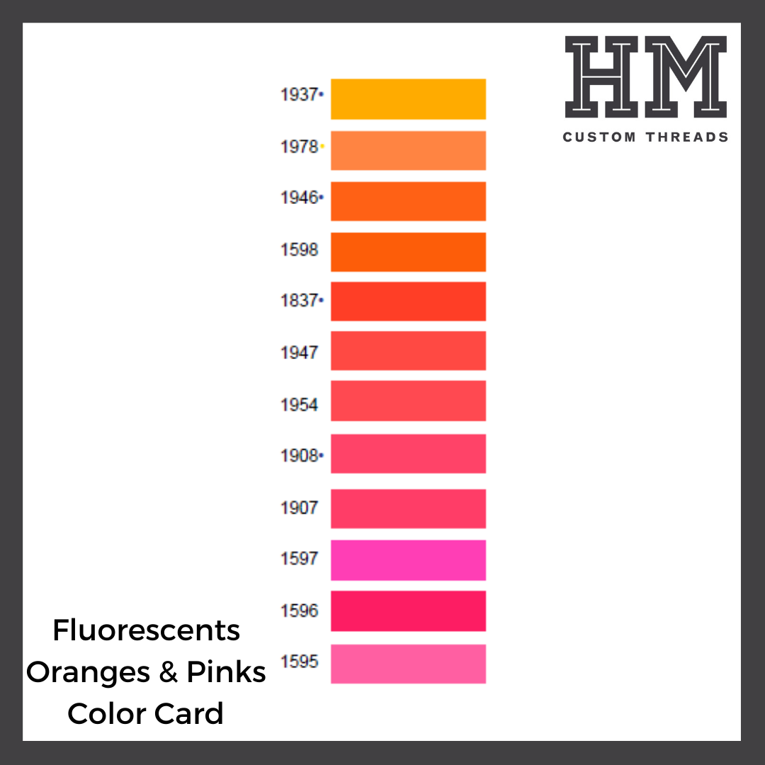 Madeira Fluorescents - Oranges & Pinks