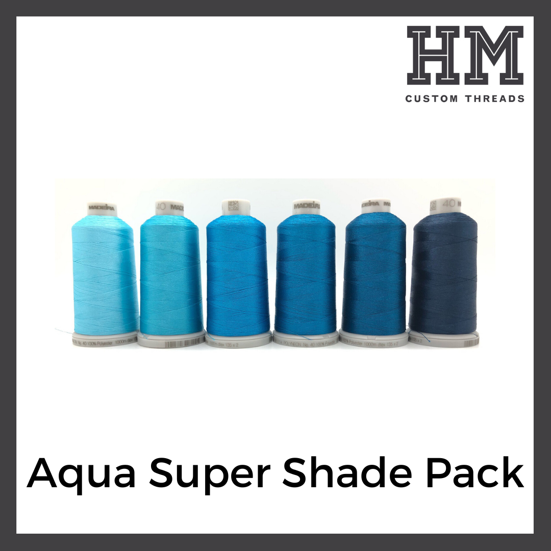 Aqua Super Shade Pack – HM Custom Threads