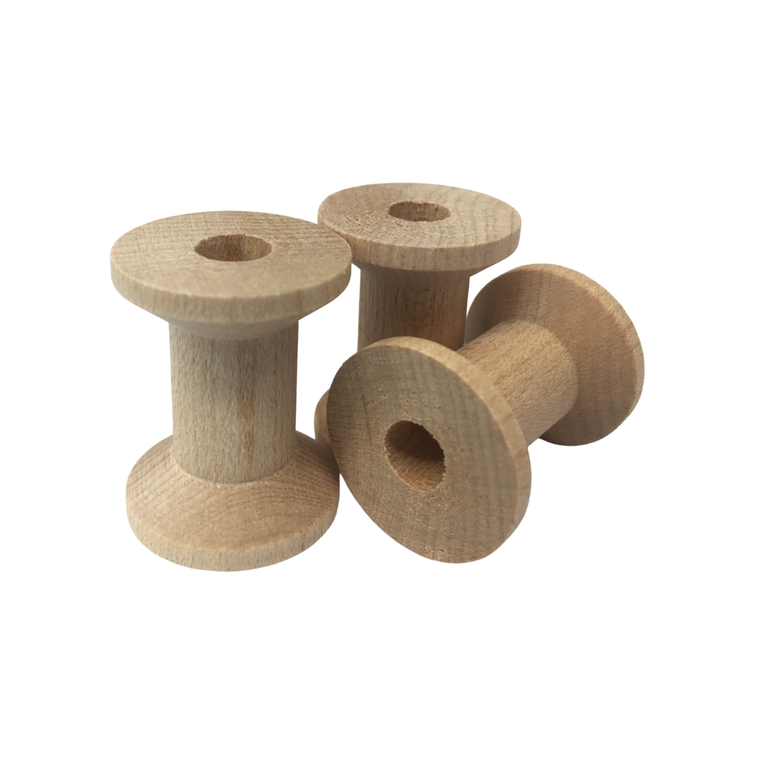 Wood Sewing Spools